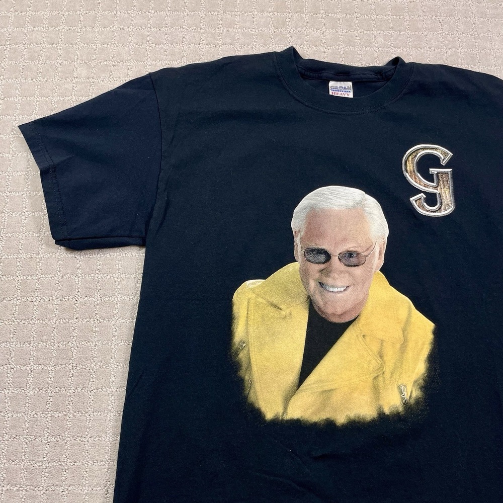 VTG 2007 George Jones No Show Concert Tour Sz Large‎ Country Double Sided Tshirt